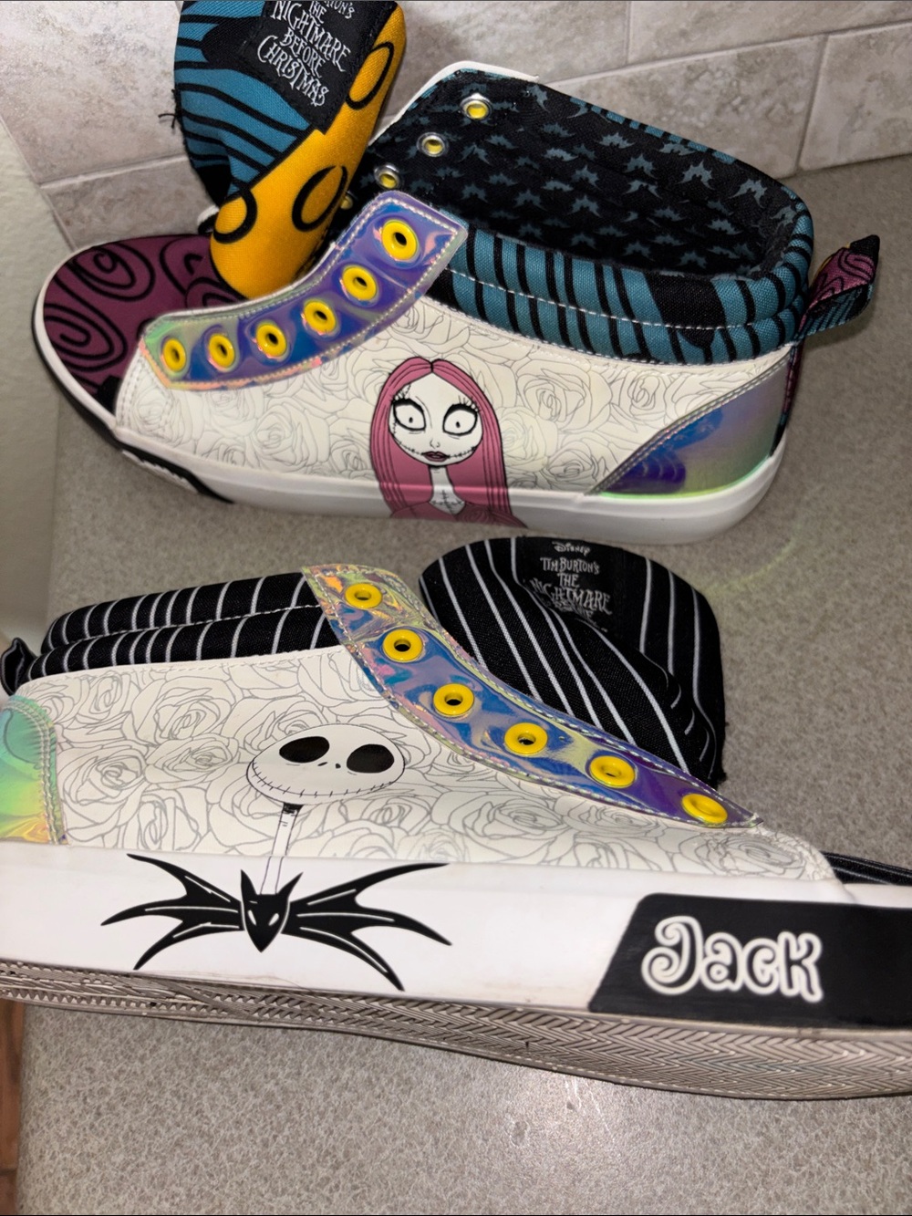Disney’s Tim Burton’s The Nightmare Before Christmas Jack & Sally high tops 9